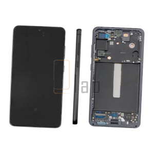DISPLAY LCD SAMSUNG SERVICE PACK SM-G990 - S21 FE NERO GRAPHITE CON FRAME