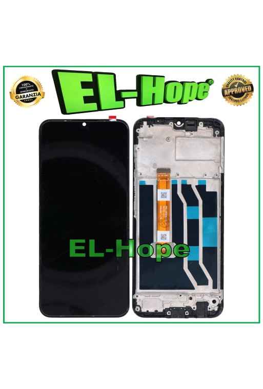 DISPLAY LCD + FRAME PER OPPO REALME NARZO 20 RMX2193 TOUCH SCREEN VETRO SCHERMO