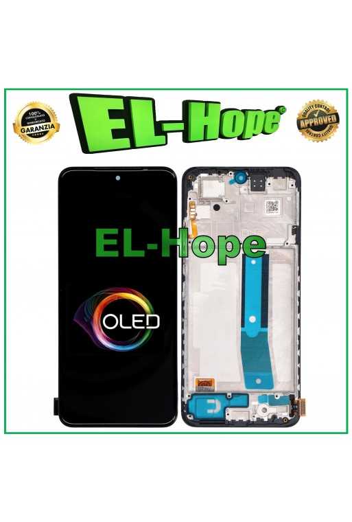 DISPLAY LCD OLED FRAME PER XIAOMI REDMI NOTE 11 4G 2201117TG TOUCH SCREEN VETRO
