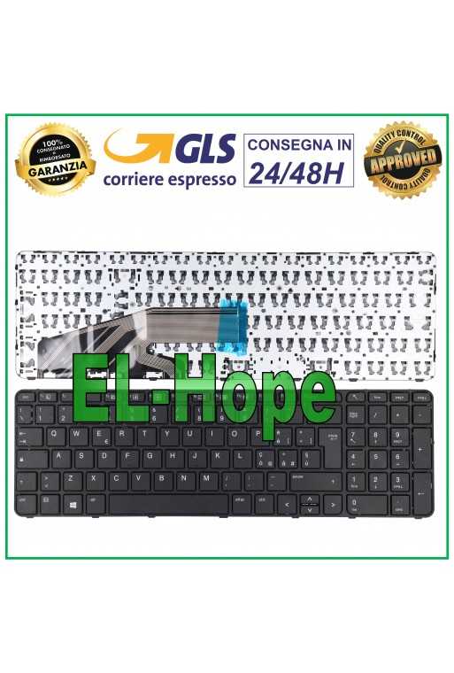 TASTIERA ITALIANA PER NOTEBOOK HP PROOBOK 650 655 450 455 470 G3 G4 NERA