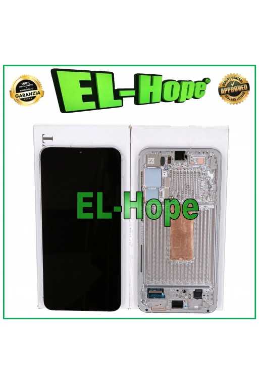 DISPLAY ORIGINALE SERVICE SAMSUNG S23+ PLUS SM-S916 LIME LIGHT GREEN GH82-30476F