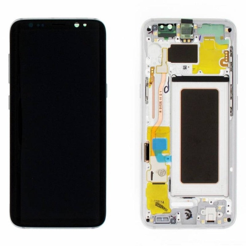 Samsung SERVICE PACK Display LCD ORIGINALE + Frame Per Galaxy G950 S8 | Silver