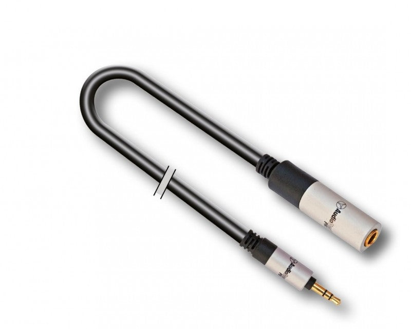 AUDIODESIGN PRO Cavo Adattatore X-PRO da 1 Jack 3,5 Stereo a 1 Socket 3,5 F Stereo da 2 mt