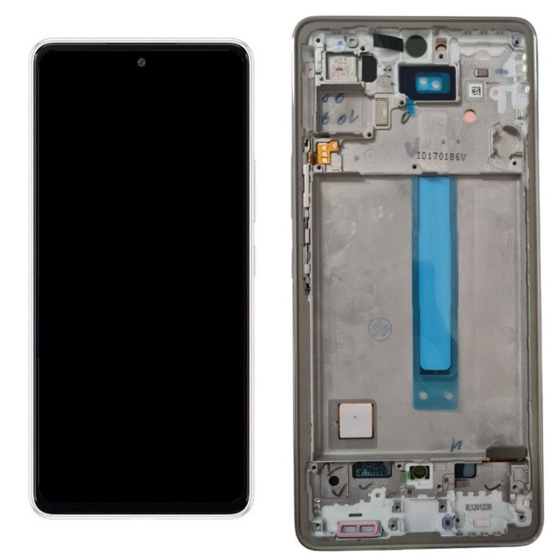 Display LCD OLED (FULL SIZE) + Frame Per Samsung Galaxy A536 A53 5G | Bianco