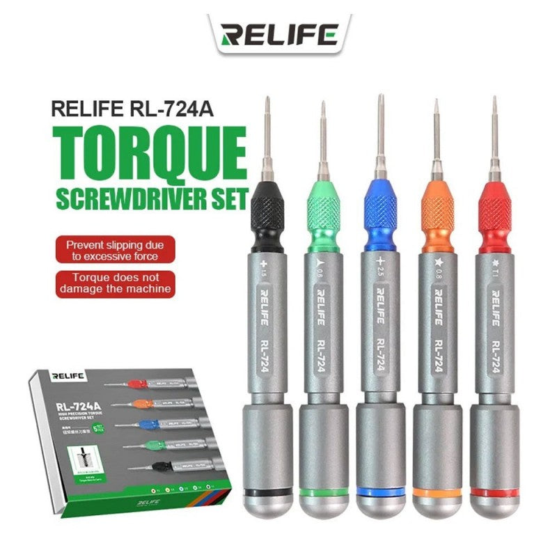 RELIFE RL-724A Set di cacciaviti Dinamometrici in Acciaio Inox ad Alta Precisione