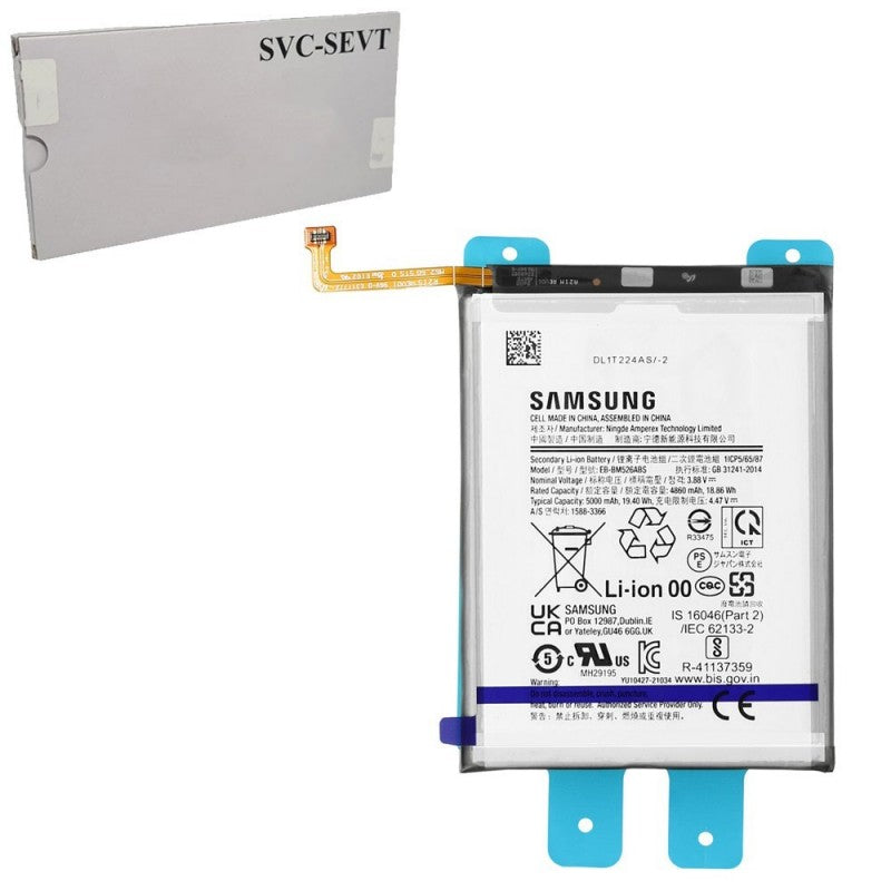 Samsung Service Pack Batteria EB-BM526ABS Originale per Galaxy A23 / A73 / M23 / M33 / M52 / M53