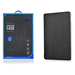 COVER CUSTODIA PER IPAD PRO 10.5 VOUNI VOGUE FLIP CASE NERO/TRASPARENTE