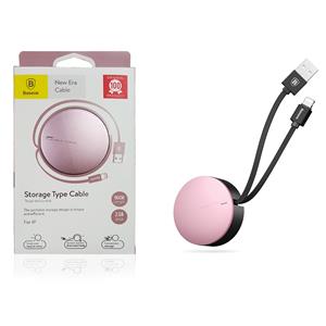 CAVO USB + LIGHTNING BASEUS NEW ERA TELESCOPIC GOLD ROSA CALEP-0R