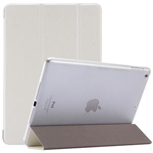 COVER CUSTODIA PER IPAD 9.7 2017 BIANCO & TRASPARENTE CHIUSURA FLIP