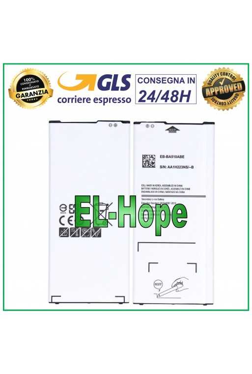 BATTERIA EB-BA510ABE PER SAMSUNG GALAXY A5 2016 SM-A510F 2900 mAh PARI ORIGINALE
