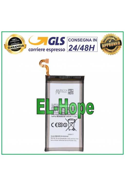 BATTERIA EB-BG960ABE PER SAMSUNG GALAXY S9 SM-G960 SM-G960F PARI ORIGINALE