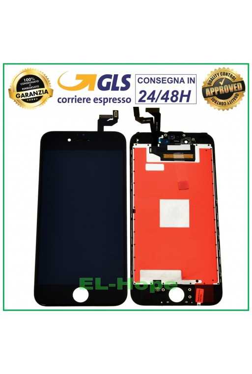 DISPLAY LCD RETINA PER APPLE IPHONE 6S TOUCH SCREEN FRAME VETRO NERO TIANMA