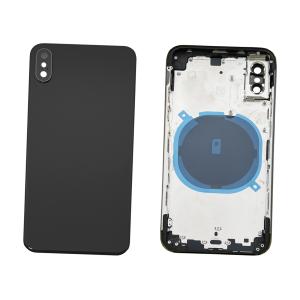 BACK COVER PER IPHONE XS NERO CON FRAME COMPATIBILE