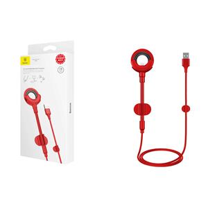 CAVO USB + LIGHTNING BASEUS O-TYPE CAR MOUNT ROSSO CALOX-09