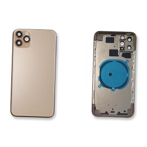 BACK COVER PER IPHONE 11 PRO MAX ORO GOLD CON FRAME COMPATIBILE