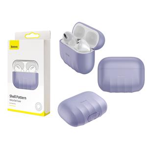 COVER CUSTODIA PER AIRPODS PRO BASEUS SHELL PATTERN VIOLA WIAPPOD-BK05