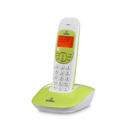 TELEFONO CORDLESS BRONDI NICE WHITE-GREEN ITALIA