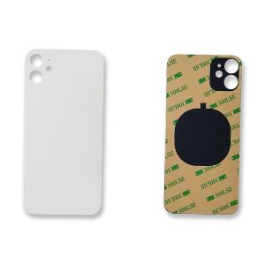VETRO POSTERIORE PER IPHONE 11 BIANCO (BIG HOLE) COMPATIBILE