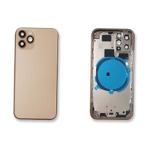 BACK COVER PER IPHONE 11 PRO GOLD CON FRAME COMPATIBILE