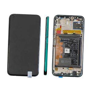 DISPLAY LCD PER HUAWEI P40 LITE VERDE CON FRAME + BATTERIA 02353KGA - SERVICE PACK