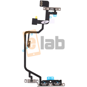 TASTO ON OFF + TASTO VOLUME + VIBRAZIONE + MICROFONO + FLASH CON SUPPORTI IN METALLO RICONDIZIONATO IPHONE XR