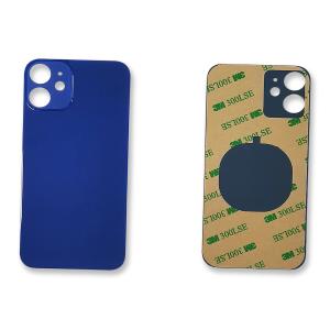 VETRO POSTERIORE PER IPHONE 12 MINI BLU (BIG HOLE) COMPATIBILE