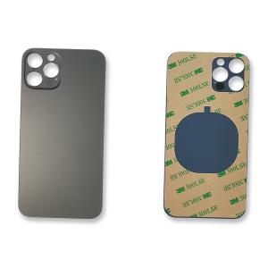 VETRO POSTERIORE PER IPHONE 12 PRO GRAFITE NERO (BIG HOLE) COMPATIBILE