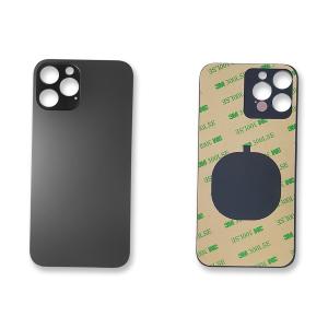 VETRO POSTERIORE PER IPHONE 12 PRO MAX NERO (BIG HOLE) COMPATIBILE