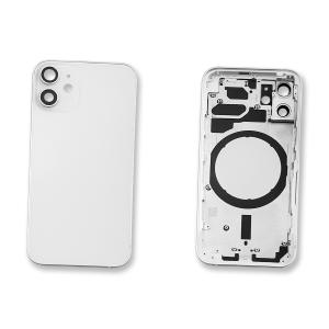 BACK COVER PER IPHONE 12 MINI BIANCO CON FRAME COMPATIBILE