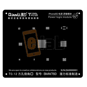 STENCIL 2D NERO PER REBALLING POWER LOGIC IPHONE 6S QIANLI