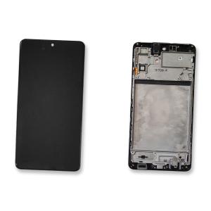DISPLAY LCD PER SAMSUNG M515F M51 NERO CON FRAME GH82-23568A GH82-24166A GH82-24167A SERVICE PACK