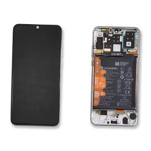 DISPLAY LCD PER HUAWEI P30 LITE BIANCO CON FRAME 02352PJN 24MP