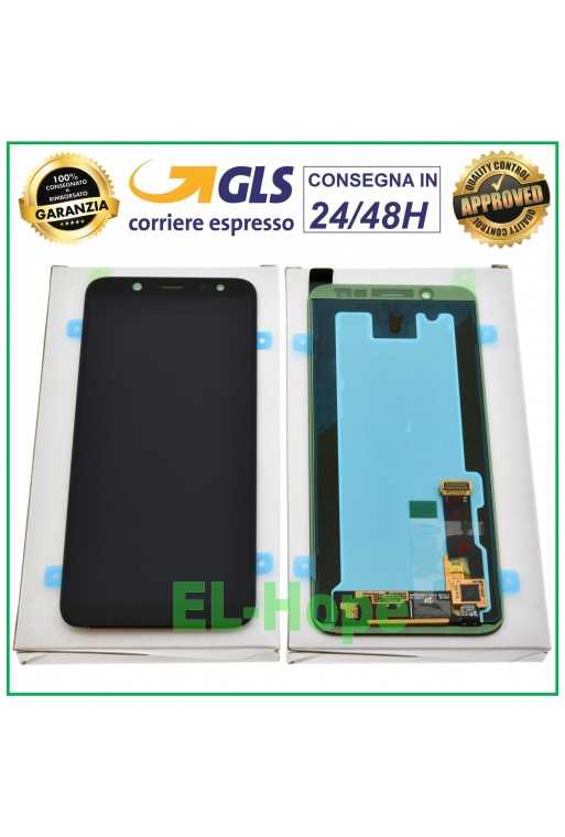 DISPLAY ORIGINALE SAMSUNG A6 2018 SM-A600 SM A600F TOUCH SCREEN NERO GH97-21898A