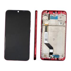 DISPLAY LCD PER XIAOMI REDMI NOTE 7 / NOTE 7 PRO ROSSO CON FRAME
