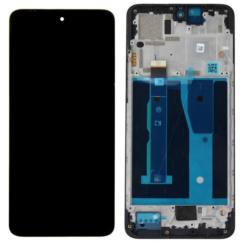 Motorola SERVICE PACK Display LCD ORIGINALE + Frame Moto G84 5G XT2347 | Black