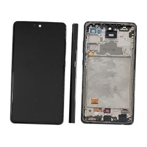DISPLAY LCD PER SAMSUNG A725F A726B A72 NERO CON FRAME GH82-25624A GH82-25463A GH82-25460A GH82-25849A SERVICE PACK