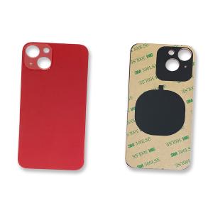 VETRO POSTERIORE PER IPHONE 13 ROSSO (BIG HOLE) COMPATIBILE