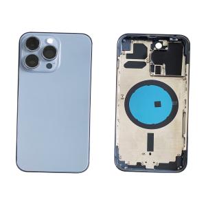 BACK COVER PER IPHONE 13 PRO AZZURRO SIERRA CON FRAME COMPATIBILE