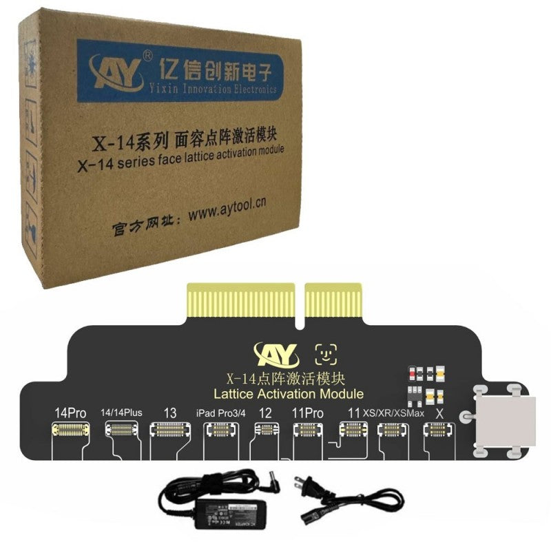 AY A108 Modulo FACE Lattice Activation Module per iPhone X - 14 Serie + Caricabatterie