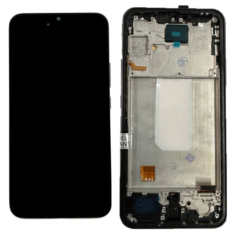 Display LCD OLED (FULL SIZE) + Frame Per Samsung Galaxy A34 5G A346