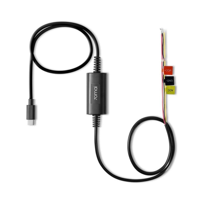 70mai Hardwire Kit UP03 Monitoraggio Continuo Per DashCam da Cruscotto USB-C, 3m, Nero
