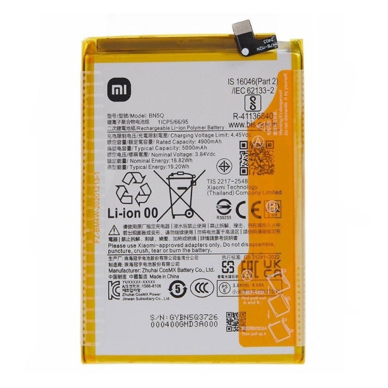 Xiaomi Service Pack Batteria BN5Q Originale per Redmi 13C / Poco C65 | 23100RN82L, 2310FPCA4G