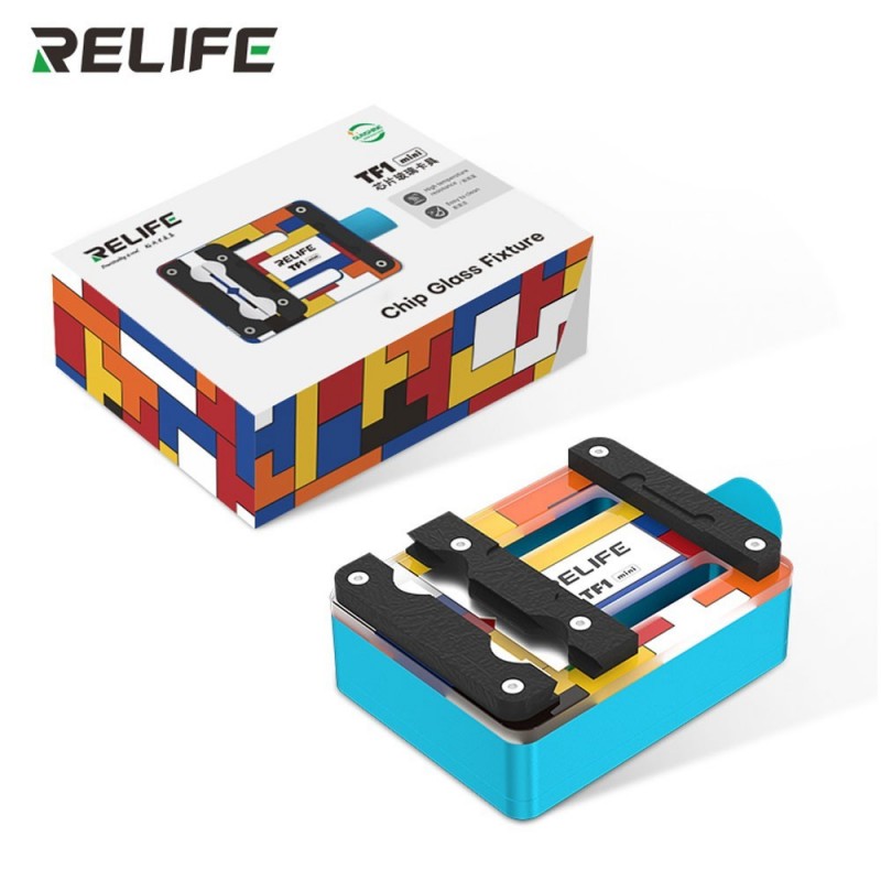 RELIFE TF1 Morsa Resistente al calore Per Riparazione Scheda Madre Mini Supporto in Vetro Temperato Isolato