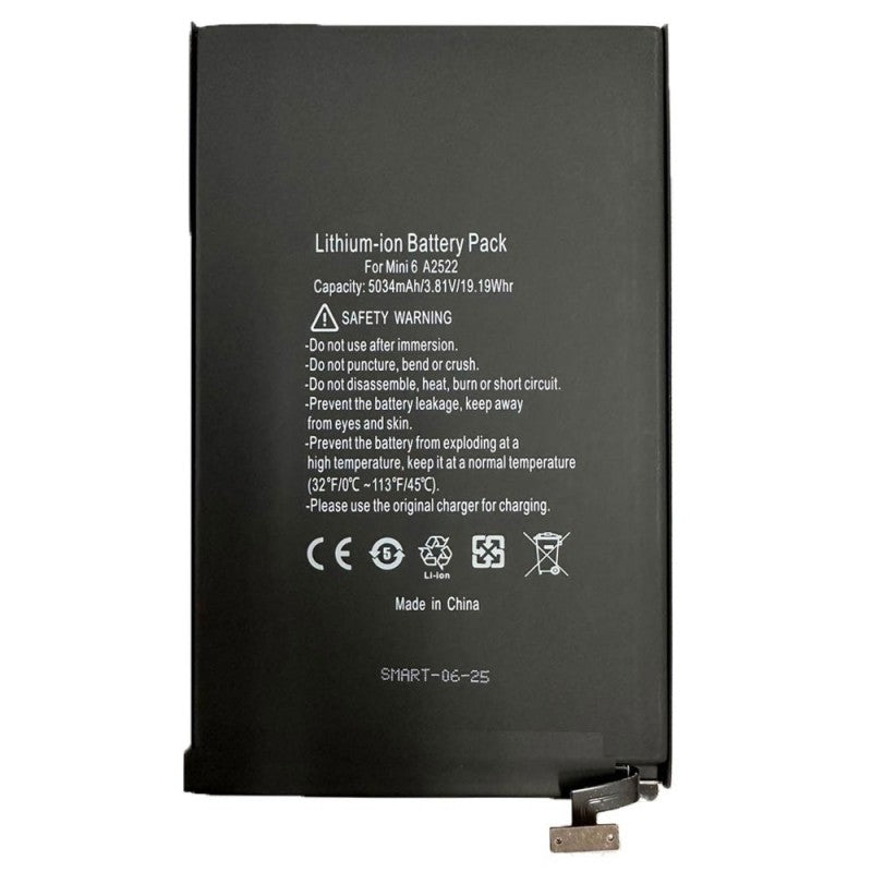 Batteria Compatibile per iPad 6 Mini (2021) A2567 A2568 A2569 | 5034mAh A2522