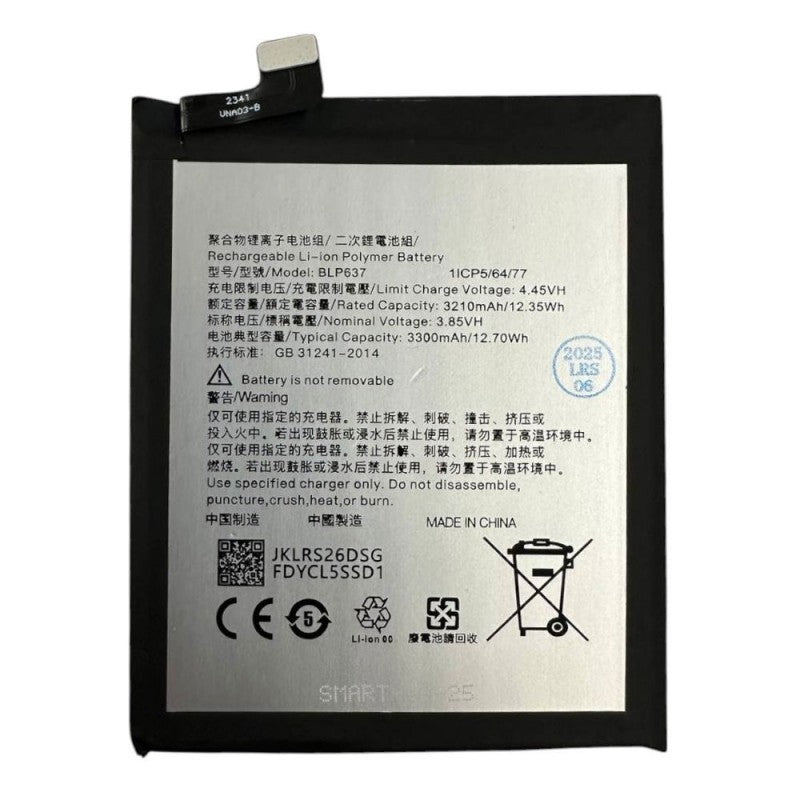 Batteria Compatibile BLP637 Per OnePlus 5 A5000 / 5T A5010