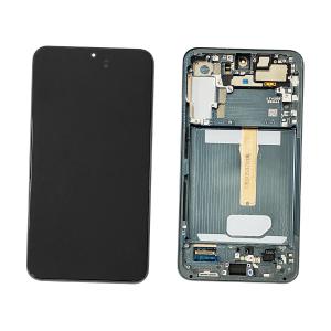 DISPLAY LCD PER SAMSUNG S906B S22 PLUS VERDE / GREEN CON FRAME GH82-27500C