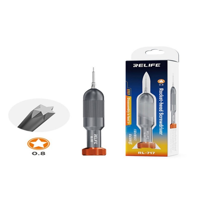 RELIFE RL-717 Cacciavite Rocket Head Screwdriver /* 0.8