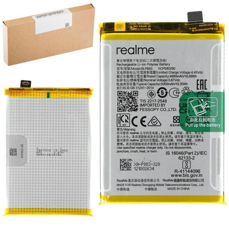 Realme Service Pack Batteria BLP883 Originale per Realme 9 / 8 5G