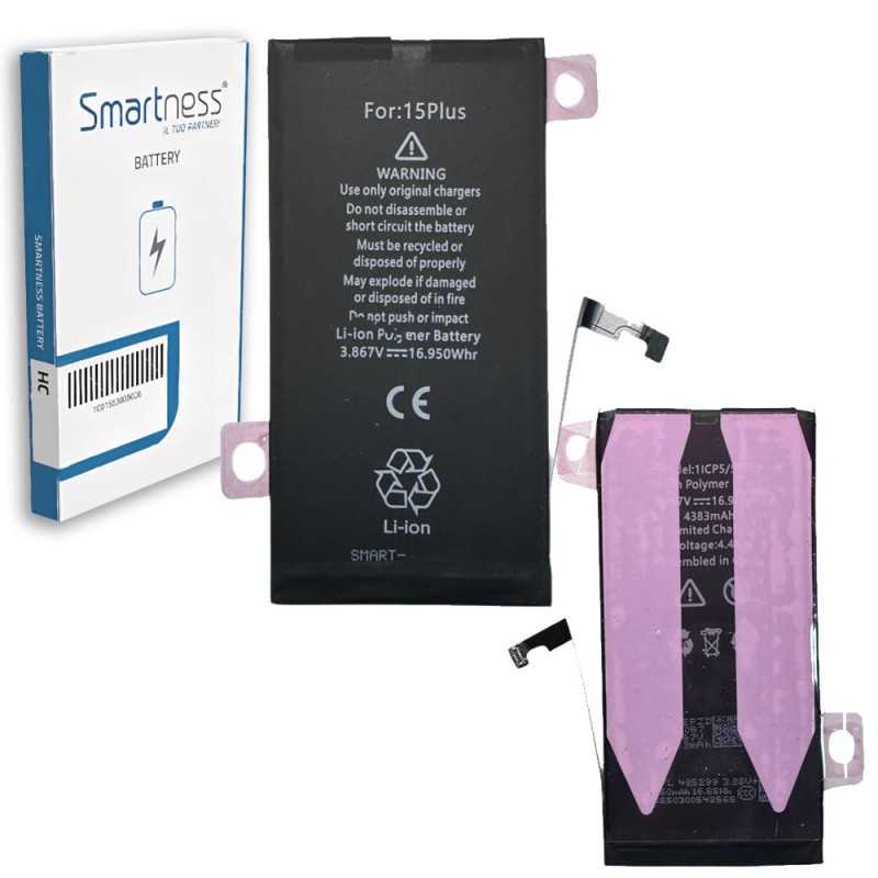 Batteria Autodiagnosticabile Apple iPhone 15+ Plus 4383 mAh