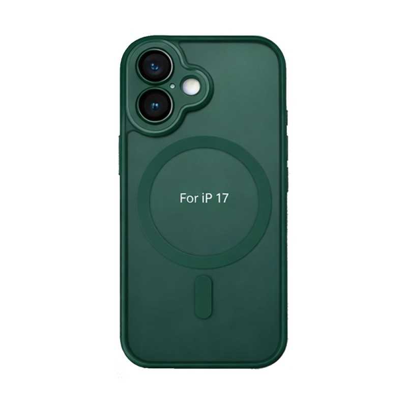 Custodia Protettiva iPhone 17 MagSafe con Protezione Vetro Fotocamera | Dark Green - BULK
